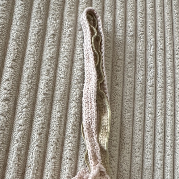 Women’s Beige Crochet Tank Top With Built-in Cami in Size XL - Picture 10 of 12